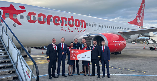 Corendon Airlines, İngiltere pazarı uçuşlarına 2023’te yeni hatlar ekledi 